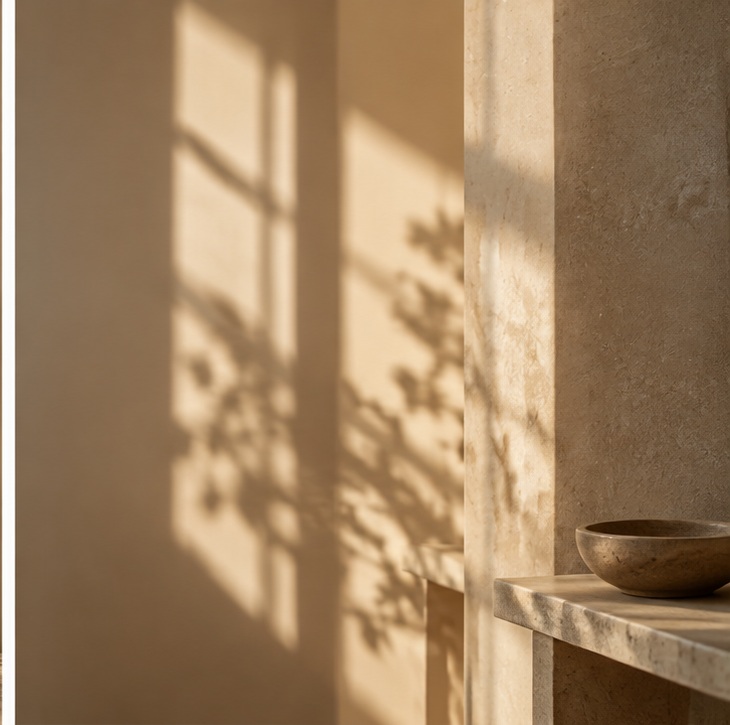 An open book and quiet home ritual