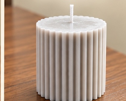 Fluted Pillar Candle by The Sū Edit